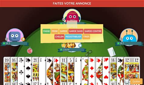 jeu de tarot gratuit|Jeu de tarot gratuit en ligne